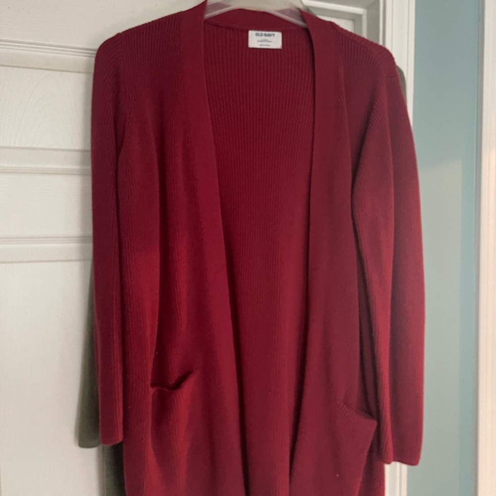 Old Navy Deep Red Women's Cardigan